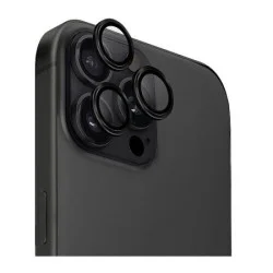 Uniq Optix Iphone 16 Pro (2024) 6.3/6.9 Aluminium Camera Lens Protector - Midnight (Black)